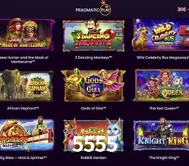 Principais provedores de slots da 5555 - NetEnt, Pragmatic Play, Play'n GO